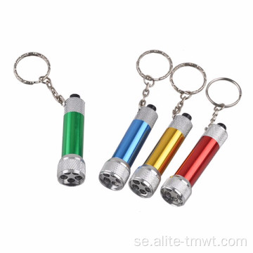 Keychain Torch LED Logo Projector ficklampa
